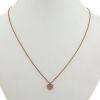 Poiray Coeur Secret necklace in pink gold and diamonds - 360 thumbnail