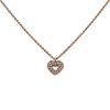 Poiray Coeur Secret necklace in pink gold and diamonds - 00pp thumbnail