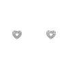 Paire de boucles d'oreilles Poiray en or blanc et diamants - 00pp thumbnail