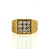 Fred ring in yellow gold and diamonds - 360 thumbnail