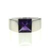 Cartier Tank medium model ring in white gold and amethyst - 360 thumbnail
