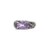 Mauboussin Ma princesse d'Amour ring in white gold,  diamonds and amethysts - 00pp thumbnail