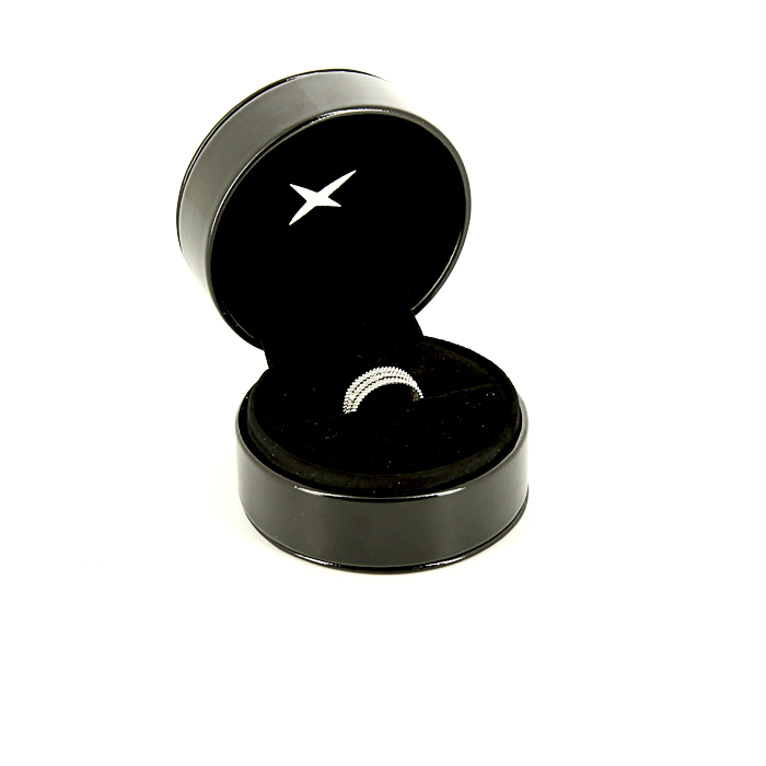 Anello Mauboussin Le Premier Jour modello grande in oro bianco e diamanti - Detail D2