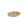 Anello flessibile Dior Gourmette modello piccolo in oro giallo e diamanti - 00pp thumbnail