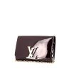 Louis Vuitton Louise pouch in burgundy patent leather - 00pp thumbnail