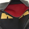 Fendi Bag Bugs backpack in black and yellow grained leather - Detail D3 thumbnail
