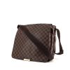Louis Vuitton Abbesses shoulder bag in brown damier canvas and brown leather - 00pp thumbnail
