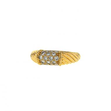 Bague Van Cleef 
Arpels Philippine en or jaune et diamants