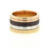 Boucheron Quatre large model ring in pink gold,  white gold and yellow gold - 360 thumbnail
