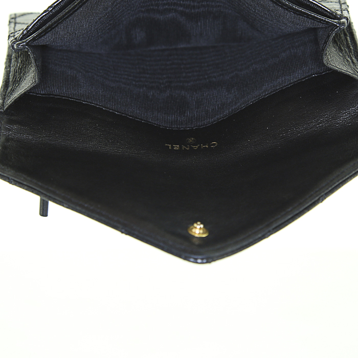 Portafogli Chanel in pelle nera - Detail D2