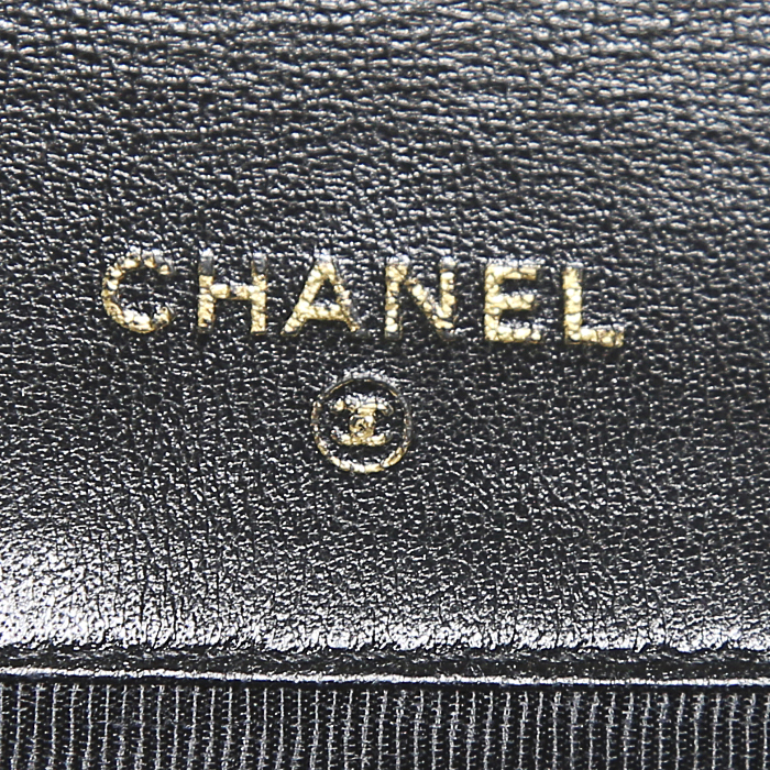 Portafogli Chanel in pelle nera - Detail D3