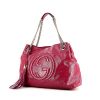 Gucci Soho handbag in pink patent leather - 00pp thumbnail