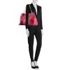 Gucci Soho handbag in pink patent leather - Detail D1 thumbnail