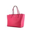 Gucci Swing shopping bag in fushia pink leather - 00pp thumbnail