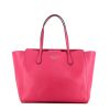 Gucci Swing shopping bag in fushia pink leather - 360 thumbnail