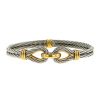 Fred Force 10 1980's bracelet in yellow gold and stainless steel - 00pp thumbnail