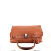 Hermès Relax Kelly travel bag in brown Swift leather - 360 Front thumbnail
