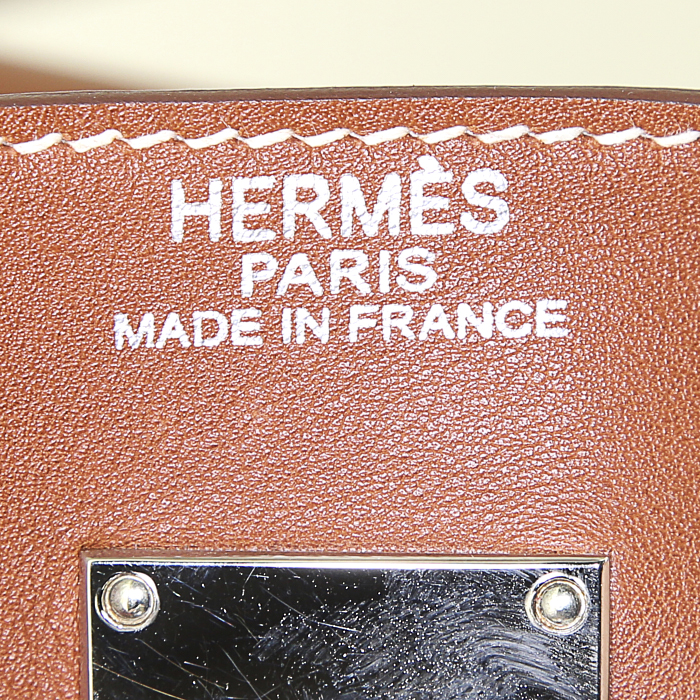 Hermès Relax Kelly travel bag in brown Swift leather - Detail D3
