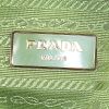 Bolso de mano Prada en lona y cuero verde - Detail D4 thumbnail