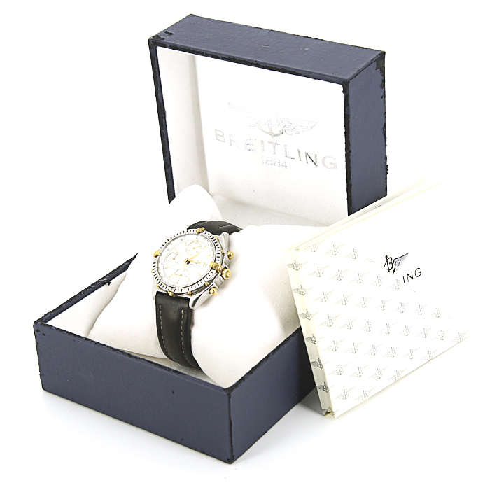 Montre Breitling Chronomat en acier et plaqué or Vers  1993 - Detail D2