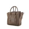 Celine Luggage Micro handbag in taupe leather - 00pp thumbnail