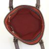 Bolso de mano Louis Vuitton Bucket en lona a cuadros marrón y cuero marrón - Detail D2 thumbnail