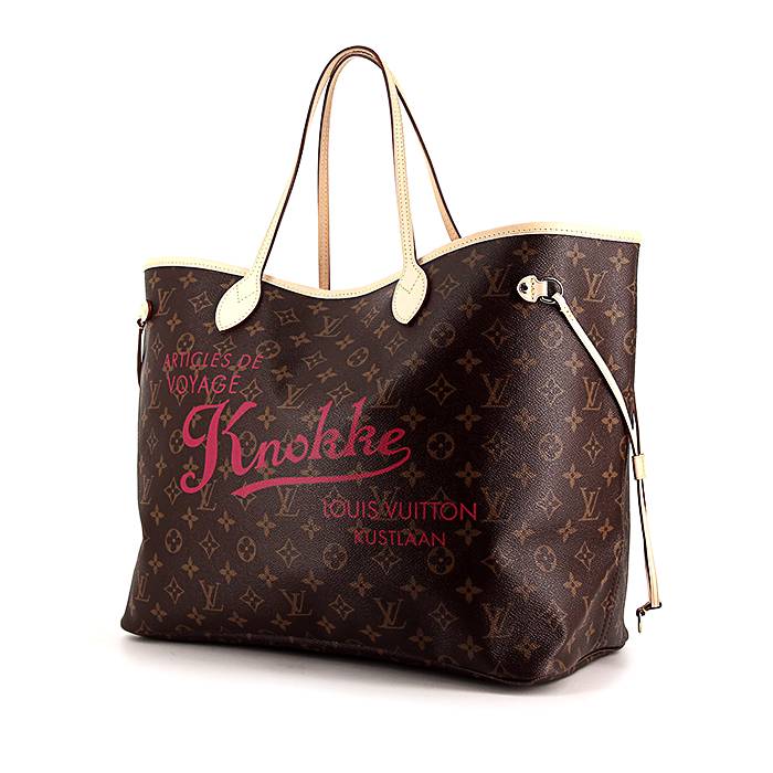 sac cabas louis vuitton neverfull grand modele en toile damier