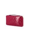 Pochette Louis Vuitton Organizer in pelle verniciata monogram rosa - 00pp thumbnail