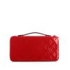 Pochette Louis Vuitton Organizer en cuir vernis monogram rouge - 360 thumbnail