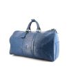 Louis Vuitton Keepall 45 travel bag in blue epi leather - 00pp thumbnail