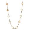 Van Cleef & Arpels Alhambra Vintage long necklace in yellow gold and mother of pearl - 00pp thumbnail