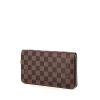 Portafogli Louis Vuitton in tela a scacchi marrone - 00pp thumbnail