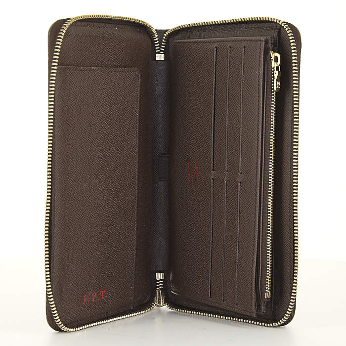 Louis Vuitton wallet in brown damier canvas - Detail D2