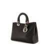Dior Diorissimo medium model handbag in black grained leather - 00pp thumbnail