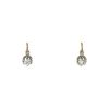 Vintage end of the 19th Century earrings in yellow gold,  white gold and diamonds and in diamonds - 00pp thumbnail