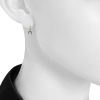 Paire de boucles d'oreilles époque fin XIXème siècle Vintage en or jaune,  or blanc et diamants et en diamants - Detail D1 thumbnail