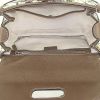 Gucci Bamboo handbag in white canvas and brown leather - Detail D2 thumbnail