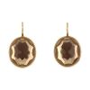 Pomellato Narciso earrings in pink gold and quartz - 00pp thumbnail