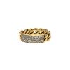 Flexible Dior Gourmette small model ring in yellow gold and diamonds - 00pp thumbnail