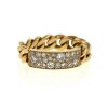 Flexible Dior Gourmette small model ring in yellow gold and diamonds - 360 thumbnail