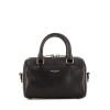 Saint Laurent Duffle mini shoulder bag in black leather - 360 thumbnail