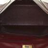 Hermes Kelly 35 cm handbag in burgundy box leather - Detail D3 thumbnail