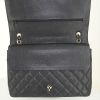 Chanel Timeless Maxi Jumbo handbag in black grained leather - Detail D5 thumbnail