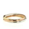 Cartier Trinity medium model bracelet in yellow gold,  pink gold and white gold - 360 thumbnail