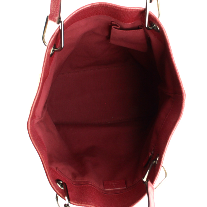 Sac cabas Gucci  Eclipse en toile monogram beige et cuir rouge - Detail D2