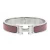 Opening Hermes Clic Clac small model bracelet in palladium and enamel - 00pp thumbnail