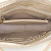Chanel Vintage handbag in beige jersey and beige leather - Detail D2 thumbnail
