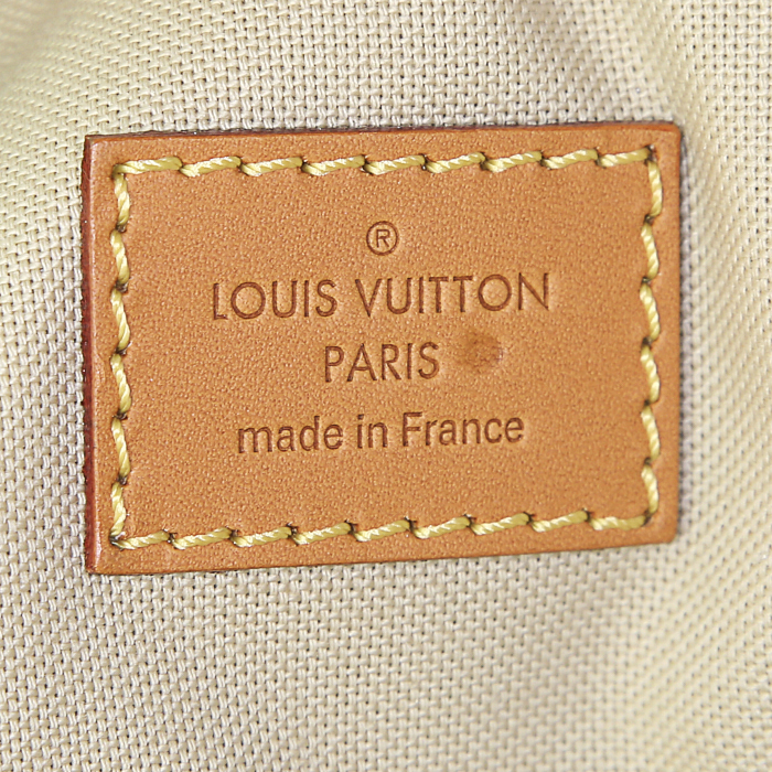 Louis Vuitton Punching Bag large model travel bag in brown monogram canvas and natural leather - Detail D3