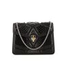 Bulgari Serpenti handbag in black leather and black python - 360 thumbnail