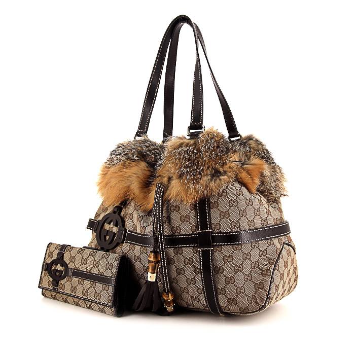 Gucci discount fur bag